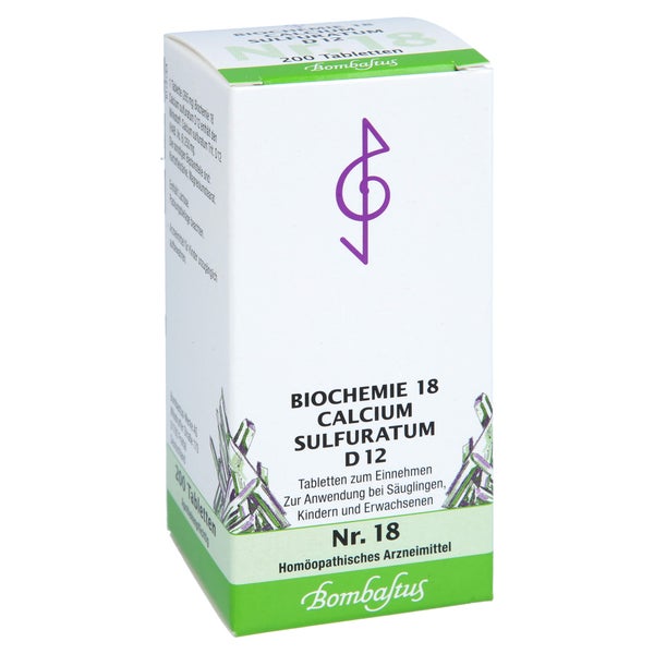 Biochemie 18 Calcium sulfuratum D 12 Tab 200 St