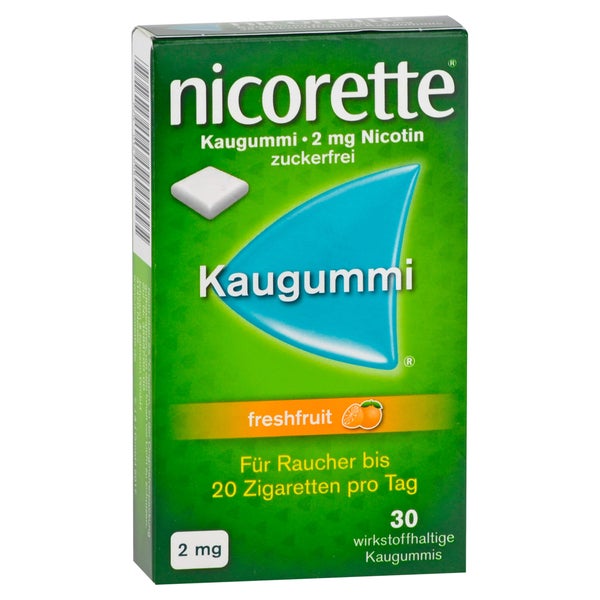 Nicorette Kaugummi 2 mg freshfruit - Reimport 30 St