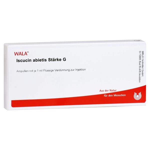 Iscucin Abietis Stärke G Ampullen 10X1 ml