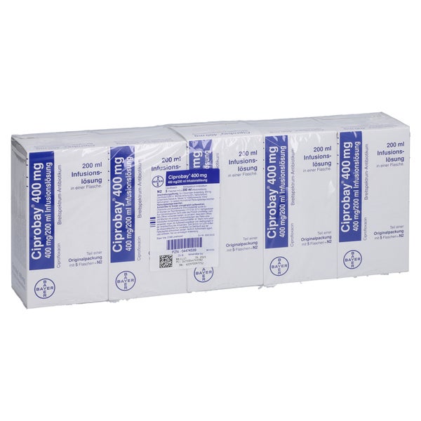 Ciprobay 400 mg Infusionslösung 5X200 ml