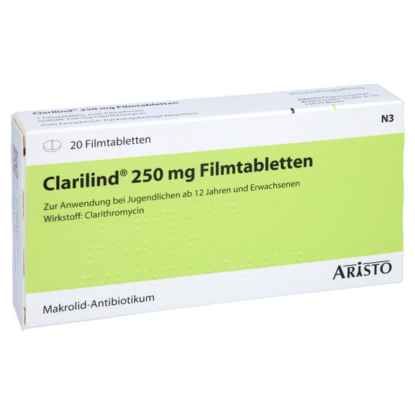 Clarilind 250 mg Filmtabletten 20 St