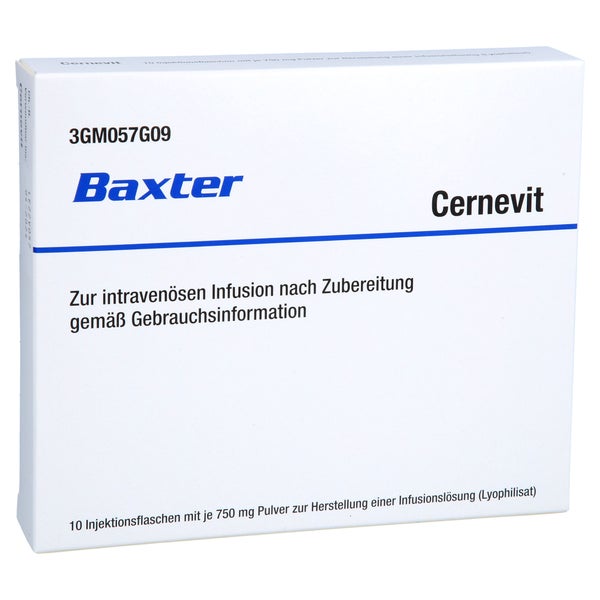 CERNEVIT 750 mg Pulver z.Herst.e.Infusionslsg. 10 St