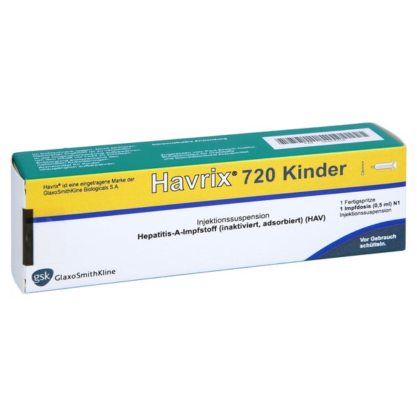 HAVRIX 720 Kinder Inj.-Susp.i.e.Fertigspritze 0,5 ml