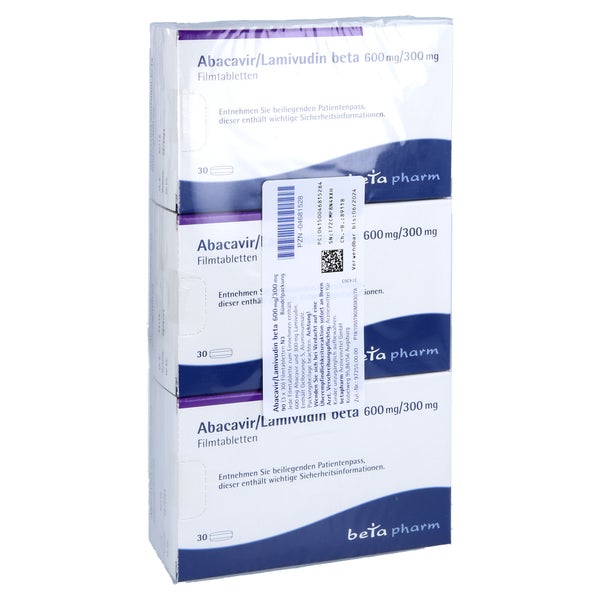 Abacavir/Lamivudin beta 600 mg/300 mg 90 St