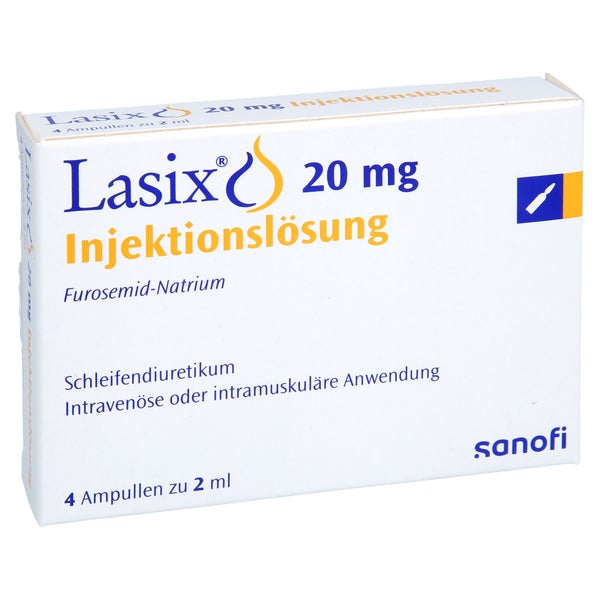 Lasix 20 mg Injektionslösung Ampullen 4X2 ml