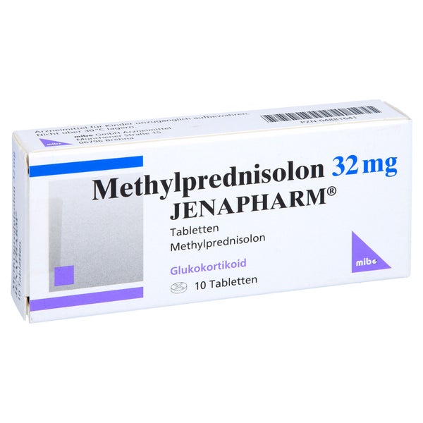 METHYLPREDNISOLON 32 mg Jenapharm Tabletten 10 St