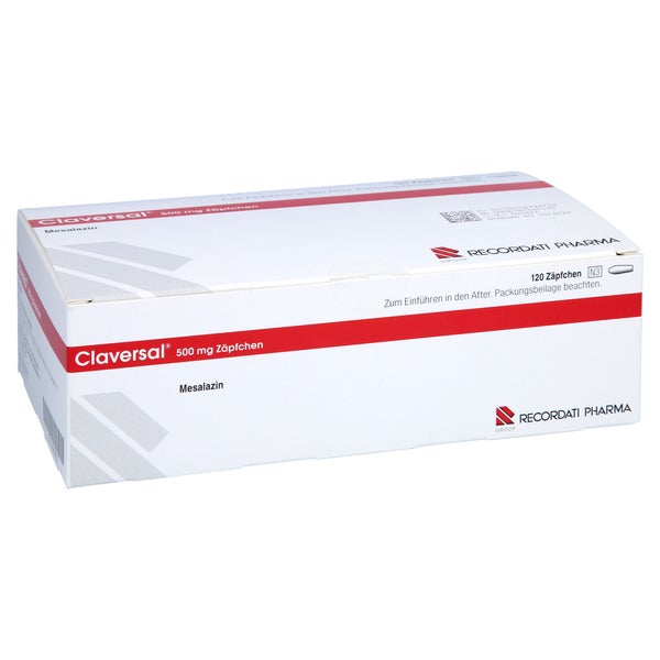 Claversal 500 mg Zäpfchen 120 St