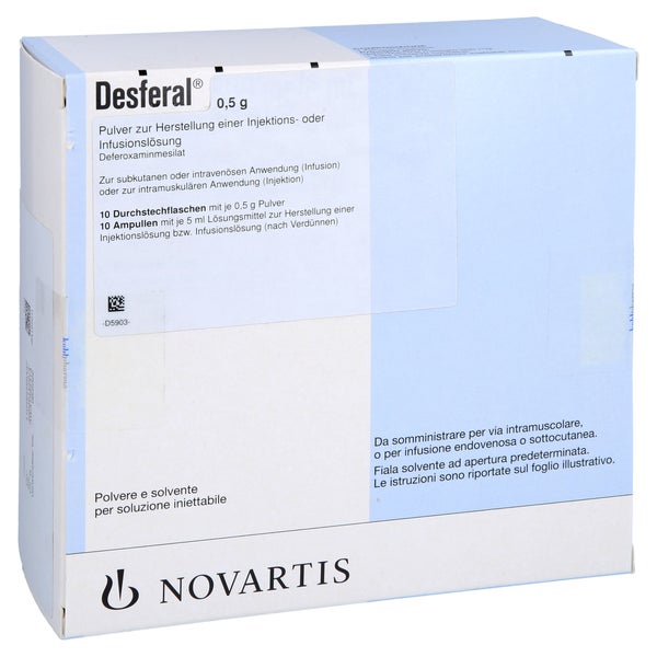 DESFERAL 0,5 g Plv.u.Lsm.z.H.e.Inj.-/Inf.-Lsg. 10 St