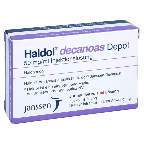 HALDOL decanoas Depot 50 mg/ml Inj.-Lsg.i.e.Amp. 5X1 ml