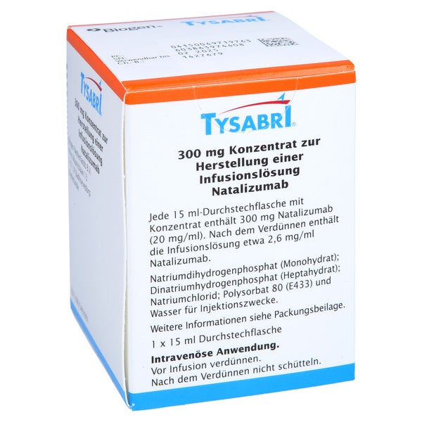 TYSABRI 300 mg 20 mg/ml Konz.z.Herst.e.Inf.-Lsg. 1 St