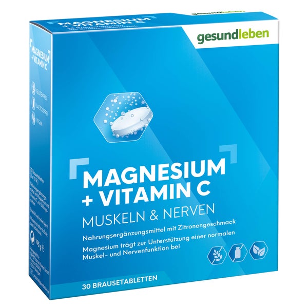Gesund Leben Magnesium + Vitamin C Brausetabletten 3X10 St