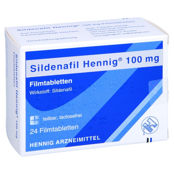Sildenafil Hennig 100 mg Filmtabletten 24 St
