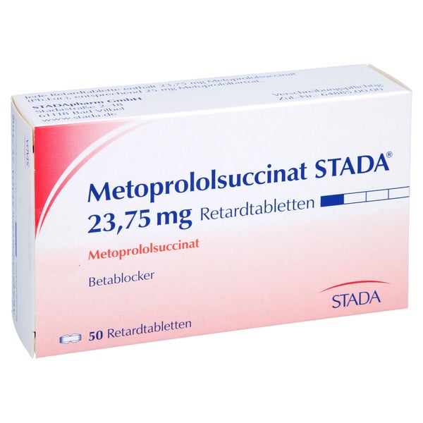 METOPROLOLSUCCINAT STADA 23,75 mg Retardtabletten 50 St