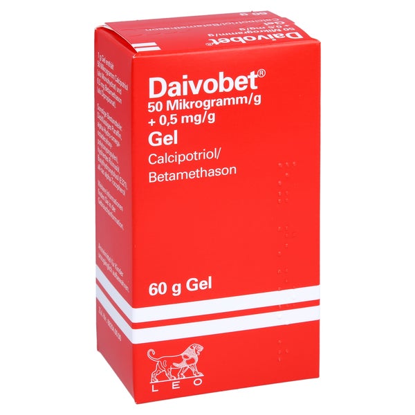 Daivobet 50 Mikrogramm/g + 0,5 mg/g Gel 60 g