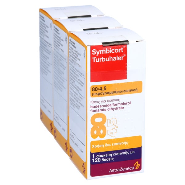 SYMBICORT Turbuhaler 80/4.5 µg/Dosis 120 ED 3 St