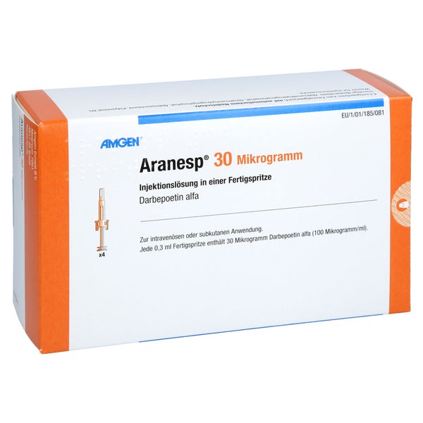 ARANESP 30 µg Inj.-Lsg.i.e.Fert.S.autom.Nadels. 4 St