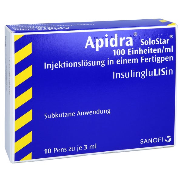APIDRA 100 E/ml SoloStar 10X3 ml