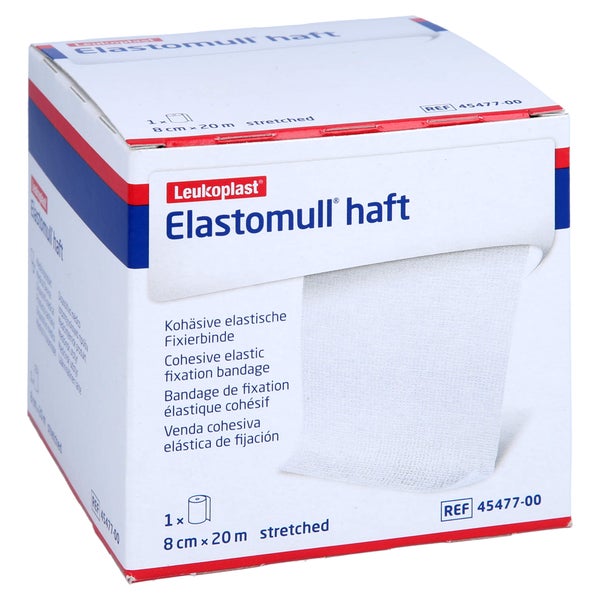 Elastomull haft 8 cmx20 m Fixierbinde 1 St