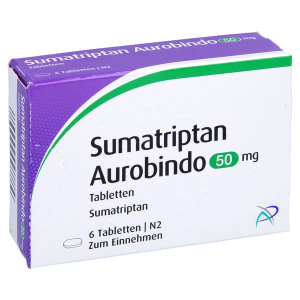 Sumatriptan Aurobindo 50 mg Tabletten 6 St