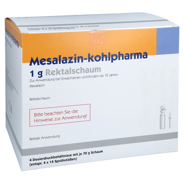 Mesalazin Kohlpharma 1 g Rektalschaum 4X70 g