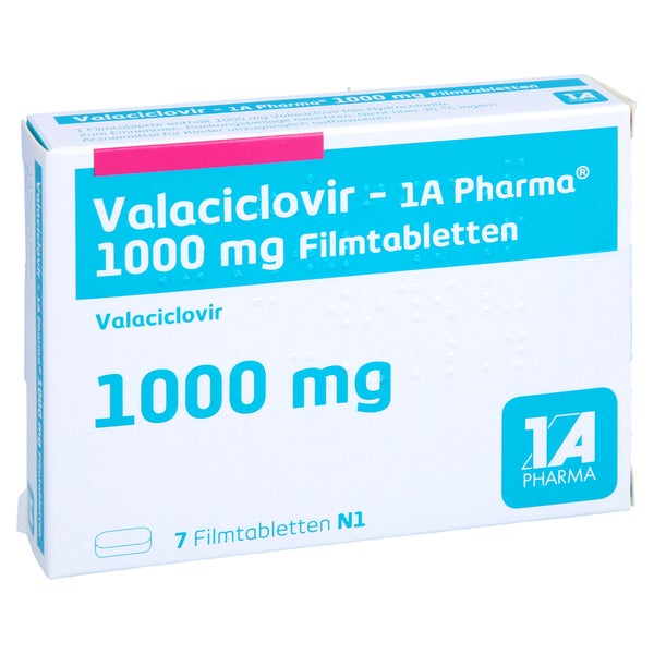 VALACICLOVIR-1A Pharma 1.000 mg Filmtabletten 7 St