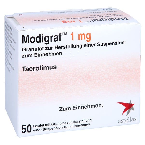 MODIGRAF 1 mg Granulat z.Herstell.ein.Susp.z.Einn. 50 St