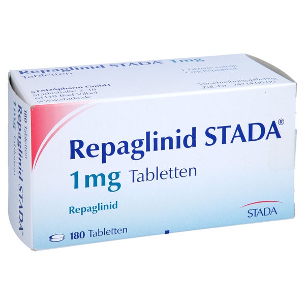 Repaglinid Stada 1 mg Tabletten 180 St
