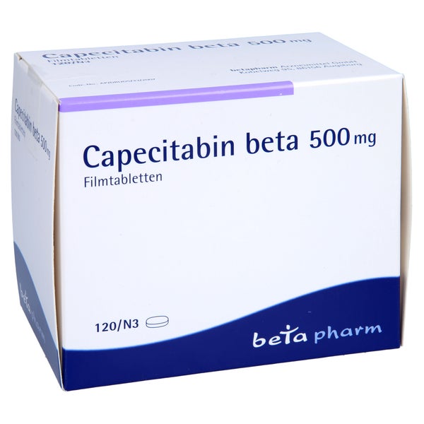 Capecitabin beta 500 mg Filmtabletten 120 St