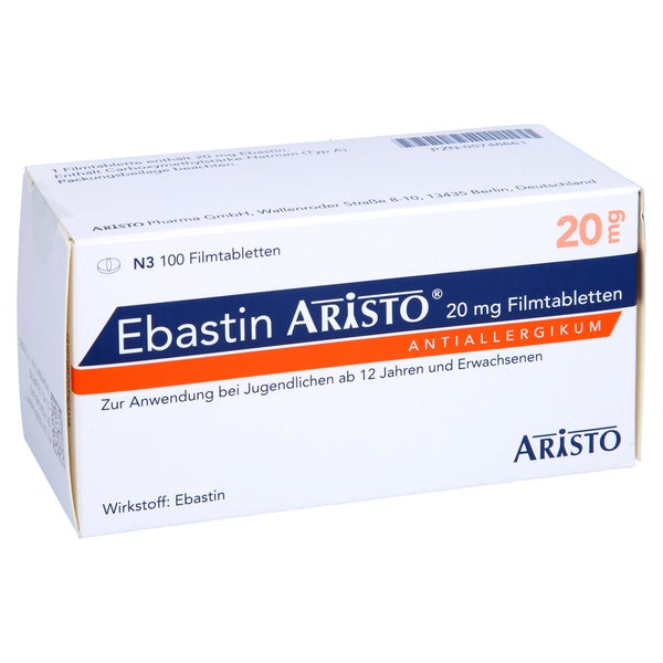 Ebastin Aristo 20 mg Filmtabletten 100 St