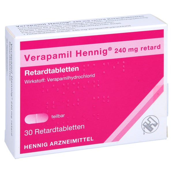 Verapamil Hennig 240 mg retard Tabl. 30 St