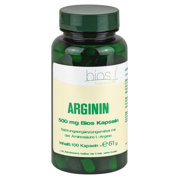 Arginin 500 mg Bios Kapseln 100 St