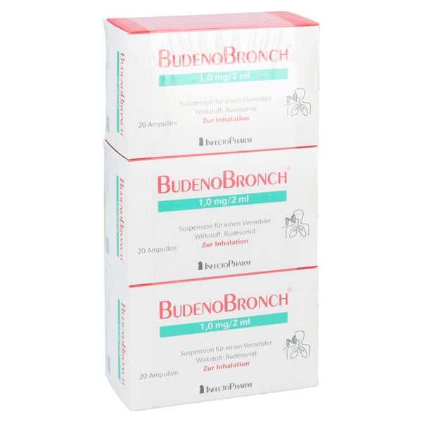 BUDENOBRONCH 1,0 mg/2 ml Suspension f.e.Vernebler 3X20X2 ml