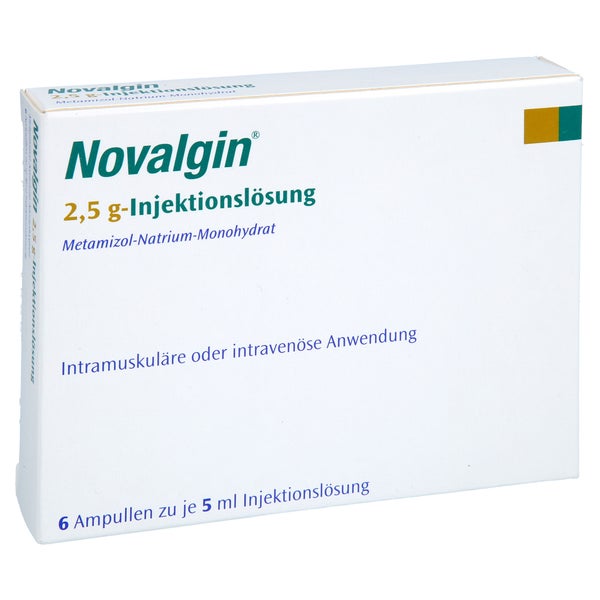 NOVALGIN 2,5 g-Injektionslösung Ampullen 6X5 ml