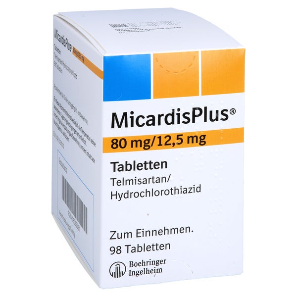 Micardisplus 80 Mg/12,5 mg Tabletten 98 St