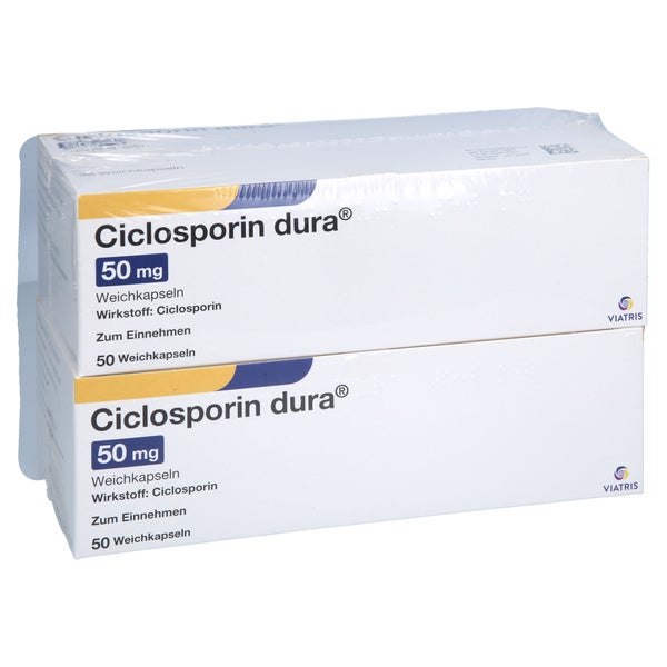 Ciclosporin dura 50 mg Weichkapseln 100 St