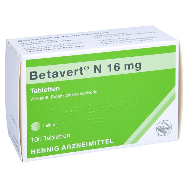 Betavert N 16 mg Tabletten 100 St