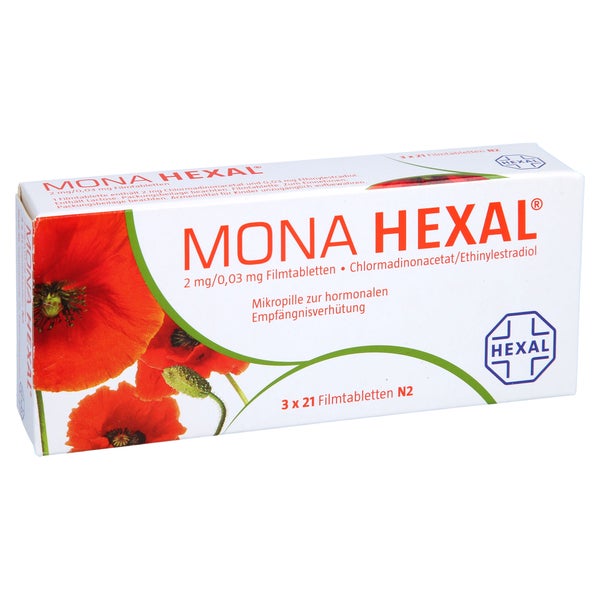MONA Hexal 2 mg/0,03 mg Filmtabletten 3X21 St