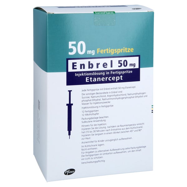 Enbrel 50 mg Inj.-Lsg.i.e.Fertigspritze 12 St