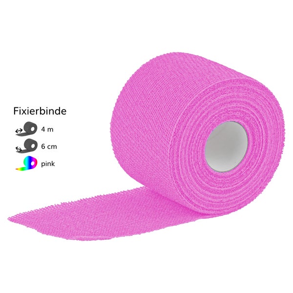 Ypsifix Color Fixierbinde 6 cmx4 m pink 20 St