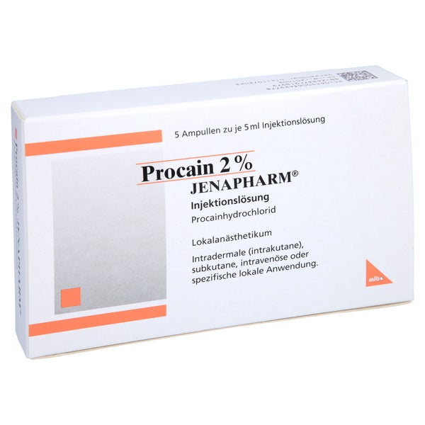 Procain 2% Jenapharm Injektionslösung Am 5X5 ml