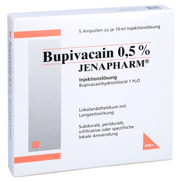 Bupivacain 0,5% Jenapharm Ampullen 5X10 ml