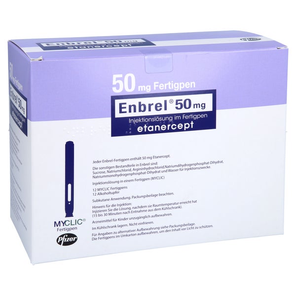 ENBREL 50 mg MYCLIC Injektionslösung i.e.Fertigpen 12 St