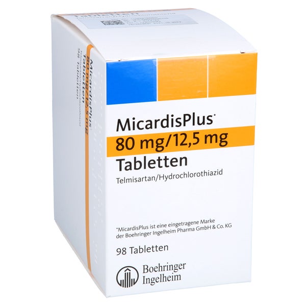 Micardisplus 80 Mg/12,5 mg Tabletten 98 St