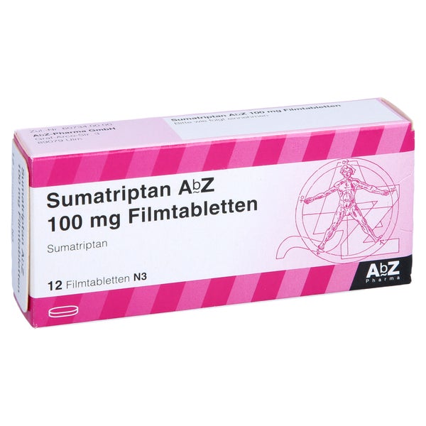 Sumatriptan AbZ 100 mg Filmtabletten 12 St