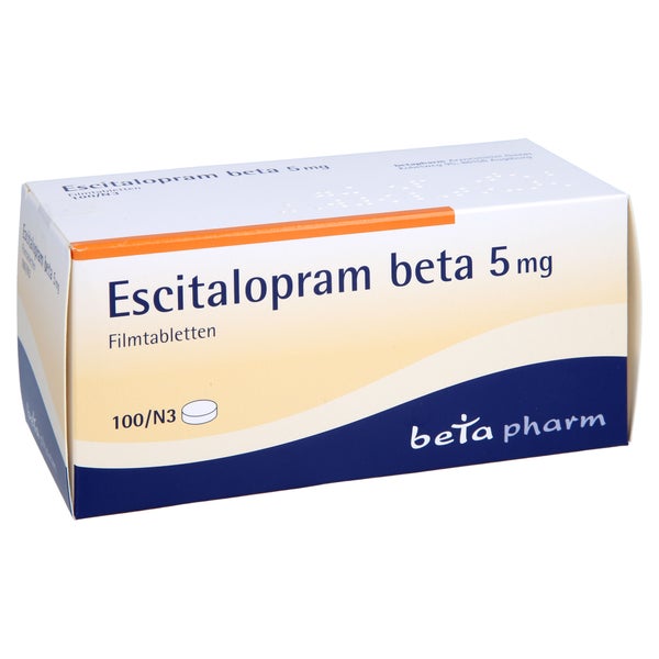 Escitalopram beta 5 mg Filmtabletten 100 St