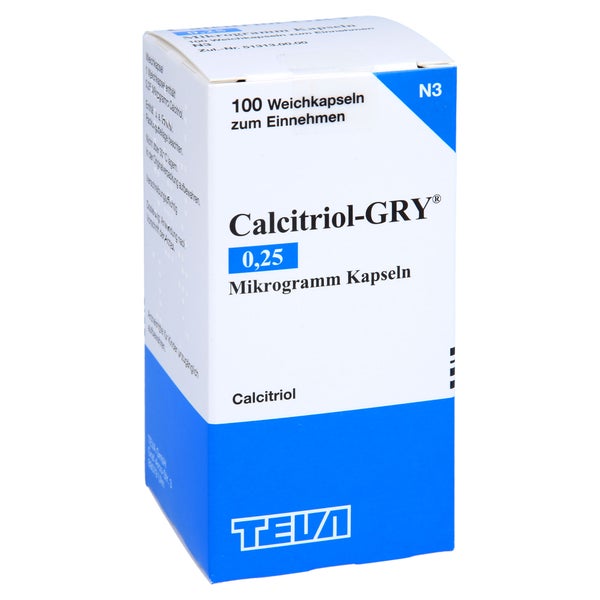 Calcitriol GRY 0,25 Mikrogramm Kapseln 100 St