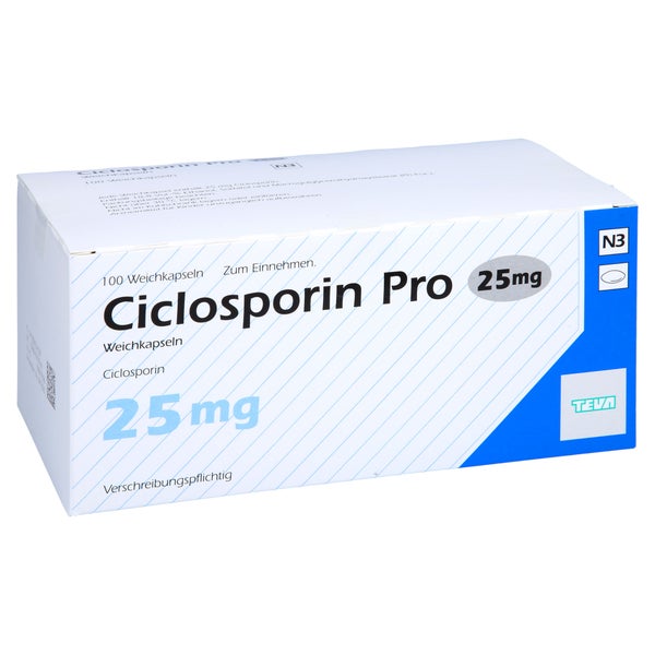 Ciclosporin Pro 25 mg Weichkapseln 100 St