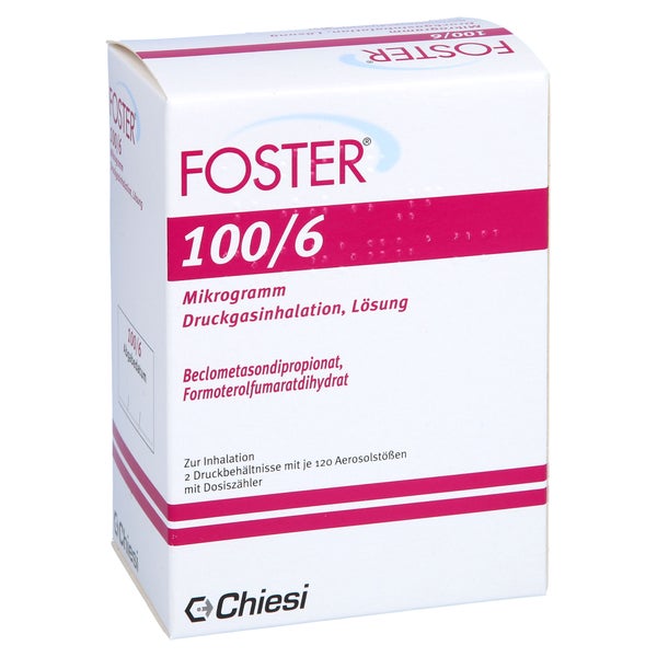 Foster 100/6 µg 120 Hub Dosieraerosol 2 St