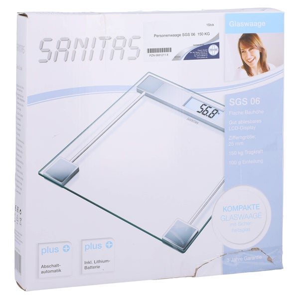Personenwaage SGS 06 150 kg Glas 1 St