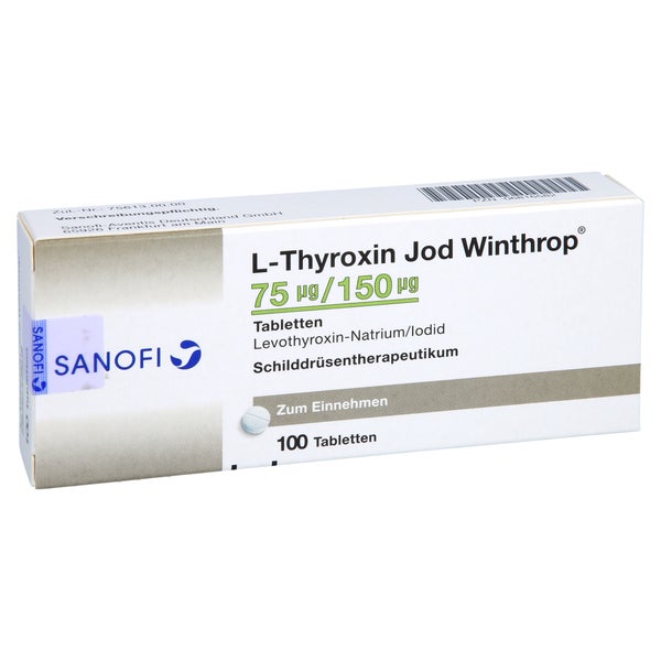 L-THYROXIN Jod Winthrop 75 µg/150 µg Tabletten 100 St
